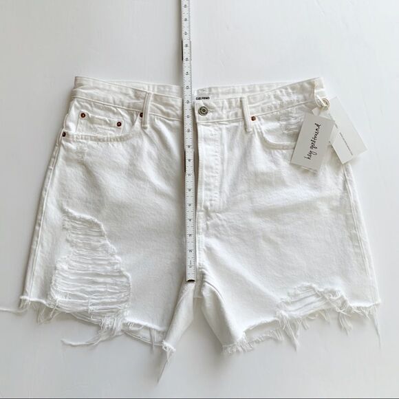 GRLFRND White Distressed Shorts! - Picture 3 of 5